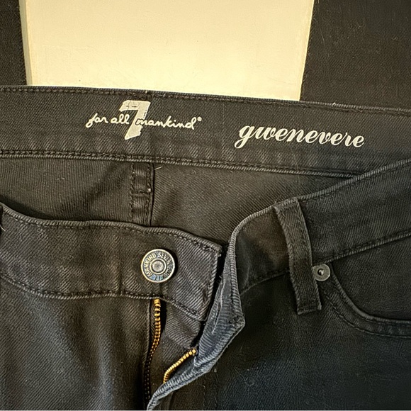 7 for all mankind black denim - Picture 3 of 6